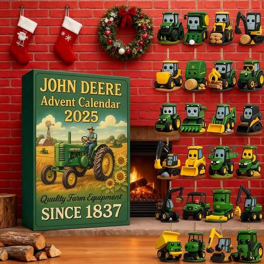 Lauksaimnieka Adventes kalendārs ar traktoriem „John Deere 2025” 