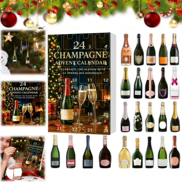 Ziemassvētku šampanieša Adventes kalendārs