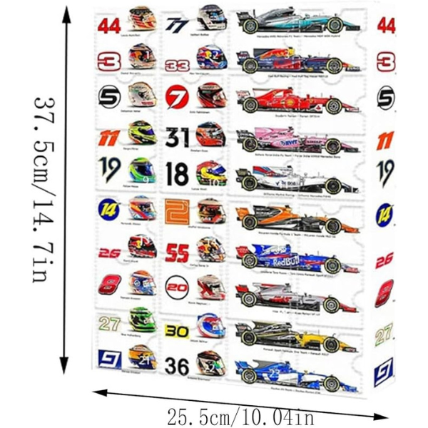 F1 Adventes kalendārs ar mini automašīnām 2025 