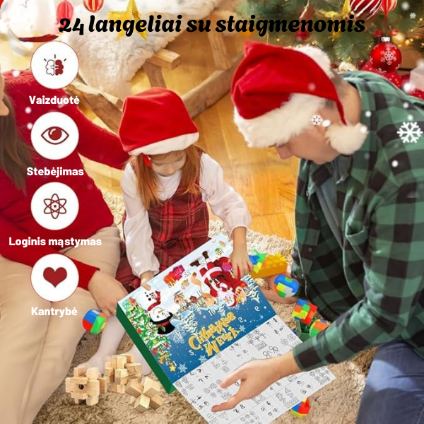 Izglītojošais adventes kalendārs ar mīklām