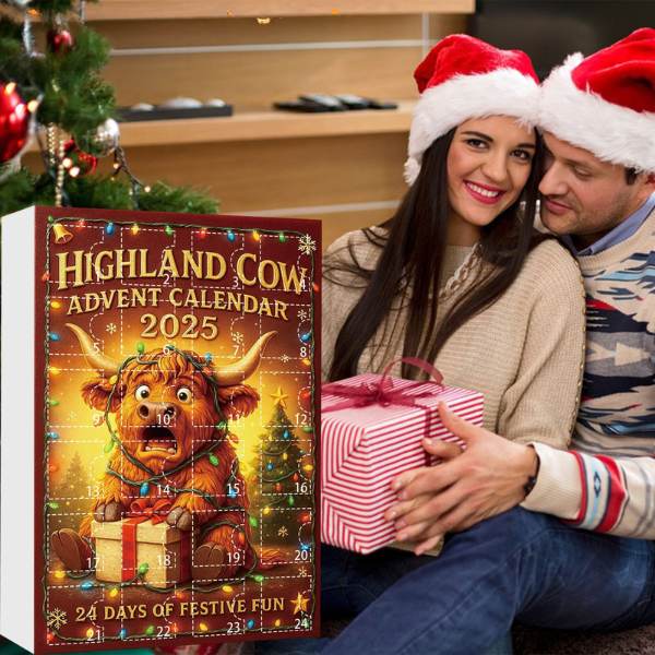 Škotu Kalnu Govju Adventes kalendārs 2025