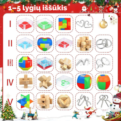 Izglītojošais adventes kalendārs ar mīklām