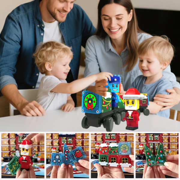 Adventes kalendārs ar magnētiskajiem blokiem