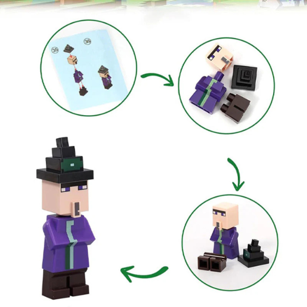 Bērnu Minecraft LEGO Adventes kalendārs