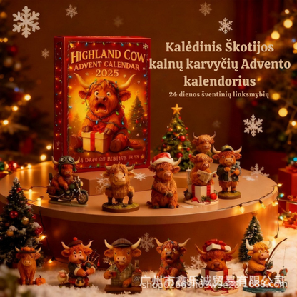 Škotu Kalnu Govju Adventes kalendārs 2025